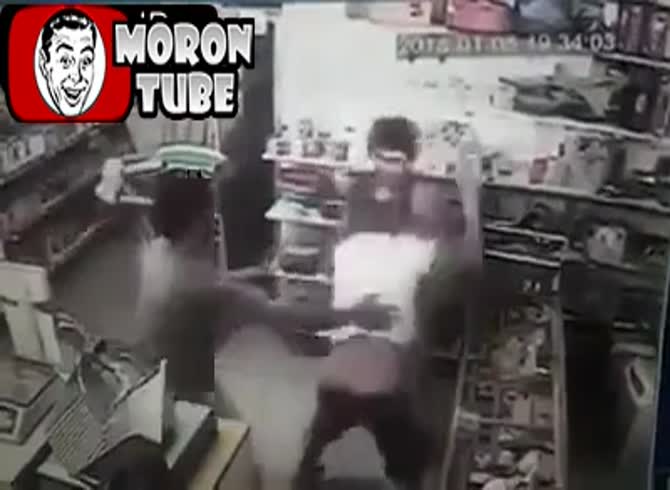 Video :An infant receives a forceful blow in lieu of his father